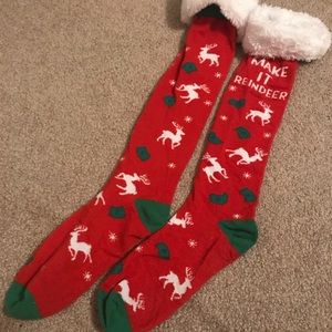 💜TRADED💜 Red and Green Christmas Socks
